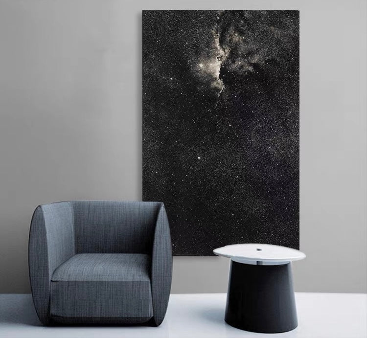 Minimalist Starry Sky Spark Fire Art Print, Unframed Inspirational Creative Gift, Aesthetic Wall Decor for Bedroom, Dorm, Office
